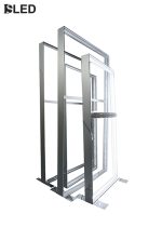 DISPLAY DOUBLE SIDE FABRIC LIGHT BOX FRAME 100X200cm