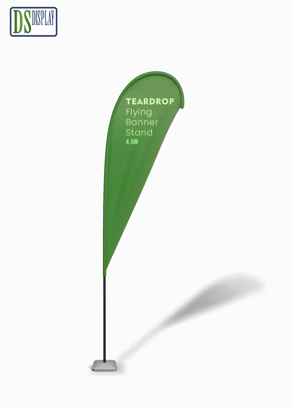 Flying Banner Stand Teardrop with Square Metal Base 4.5M - Image 1