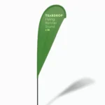 Flying Banner Stand Teardrop with Square Metal Base 4.5M