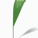 Flying banner stand teardrop with square metal base 5.5M