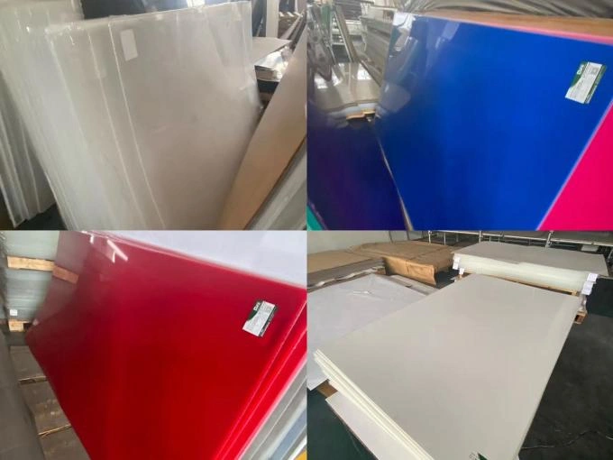 Acrylic sheets used in signage for shop signs, 3D letters, and illuminated displays