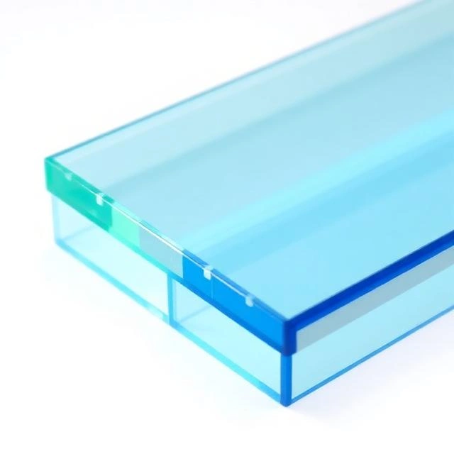 Transparent acrylic sheet used for retail display cabinets and product showcases