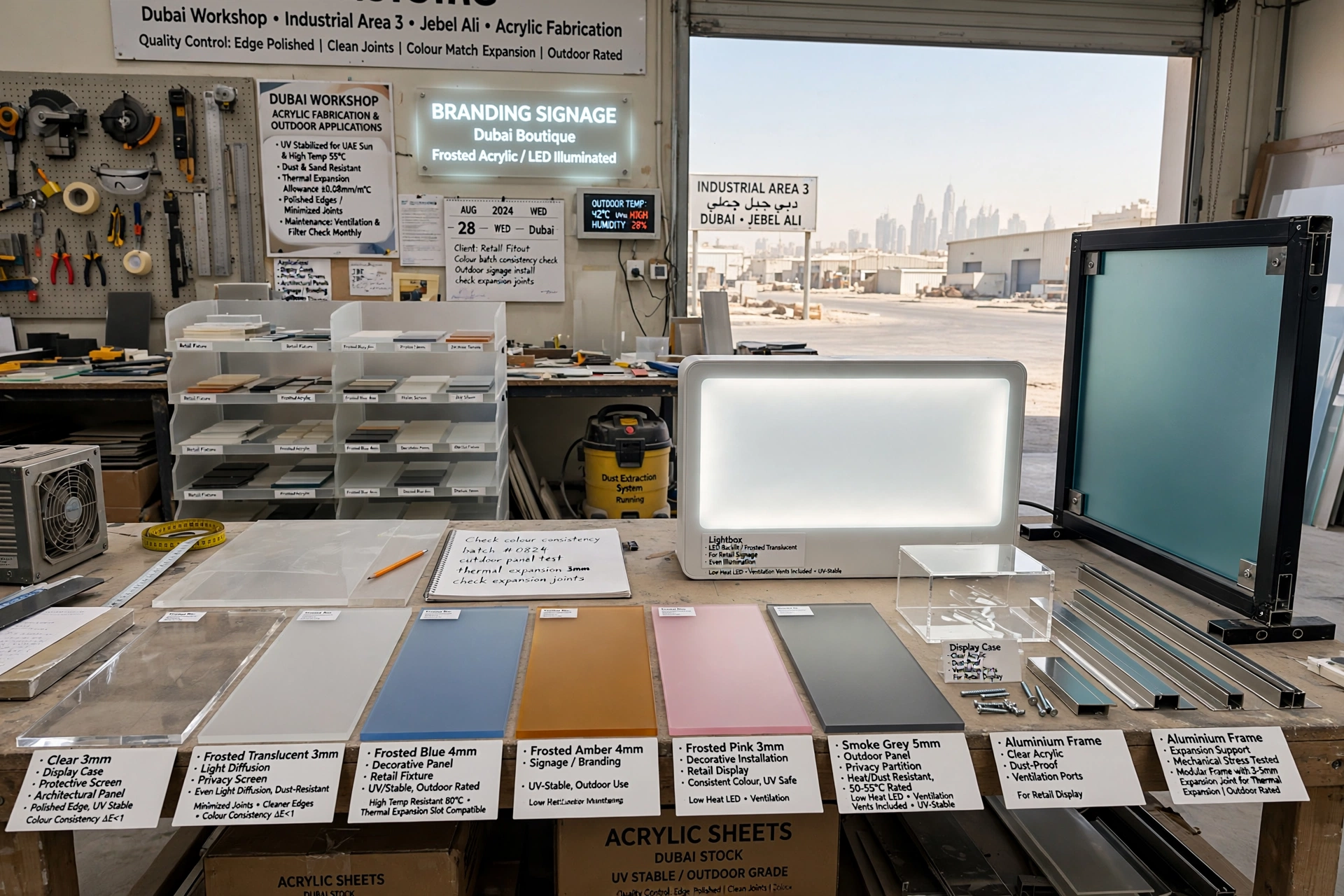 selecting the correct acrylic sheet size for a custom project