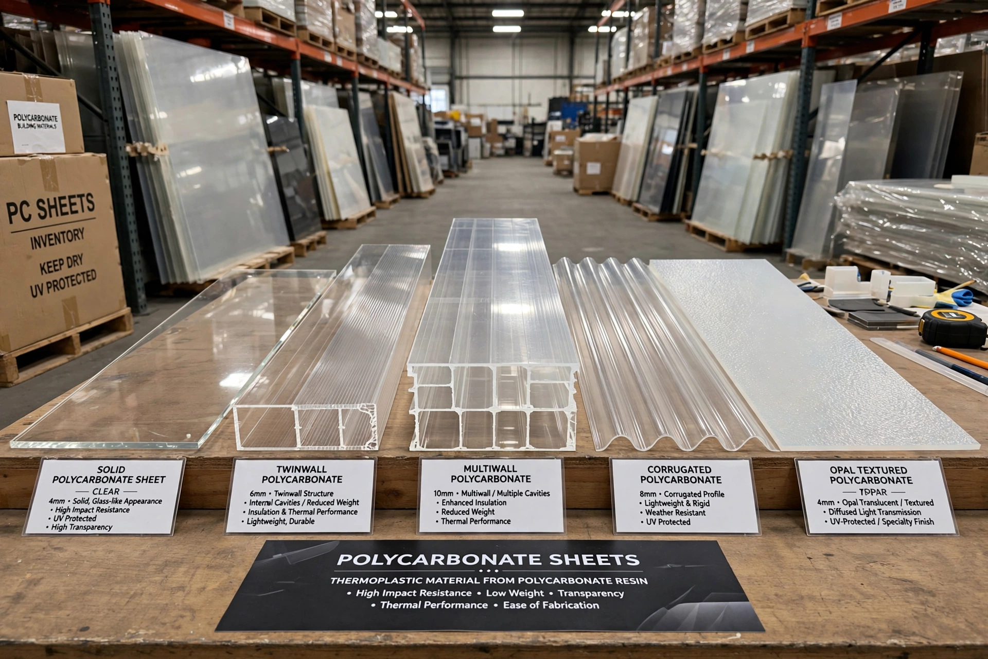 Polycarbonate roofing sheets installed with proper fixing and support