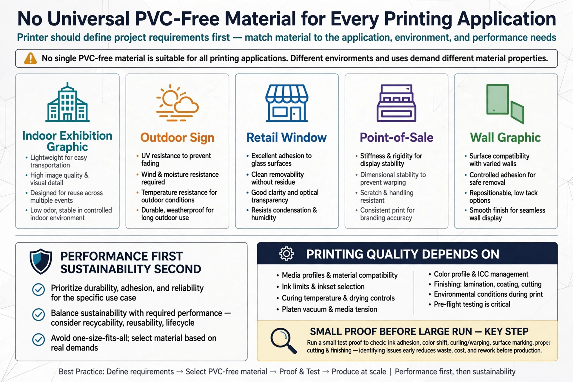 Sustainable large format printing materials in UAE