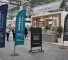 Real estate exhibition booth showcasing Dubai property developments