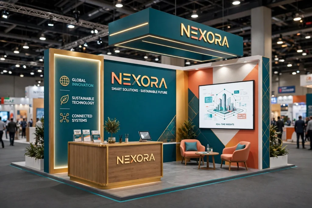 Best colours for exhibition booth graphics in Dubai